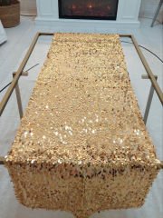 Pul Payetli 6mm Armut Gözyaşı Runner 40x120cm