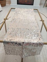 Pul Payetli 6mm Armut Gözyaşı Runner 40x120cm