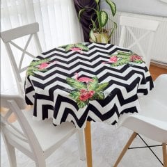 Tropik Zigzag Desen Masa Örtüsü