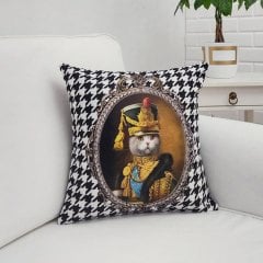Sevimli Hayvan Figür Baskılı Kırlent Kılıfı 43x43cm