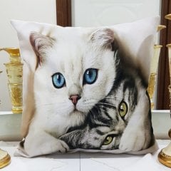 Animal Baskılı Kırlent Kılıfı 43x43cm