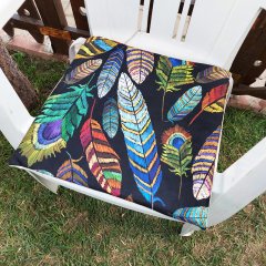 Tropik Desen Sandalye Minderi 43x43cm