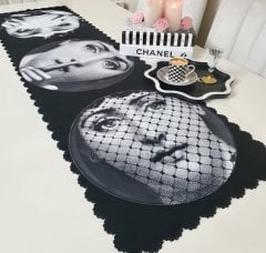 Fornasetti Runner Örtü 40x140cm