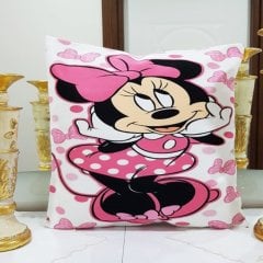 Mini Mouse Baskılı Kırlent Kılıfı 43x43cm