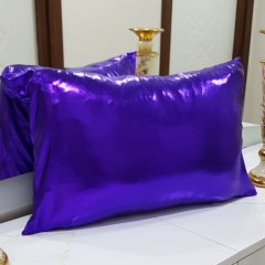 Lame Kumaş Kırlent Kılıfı Mor 35x55cm