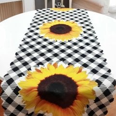 Yaz Desenli Dekoratif Runner Örtü 40x140cm