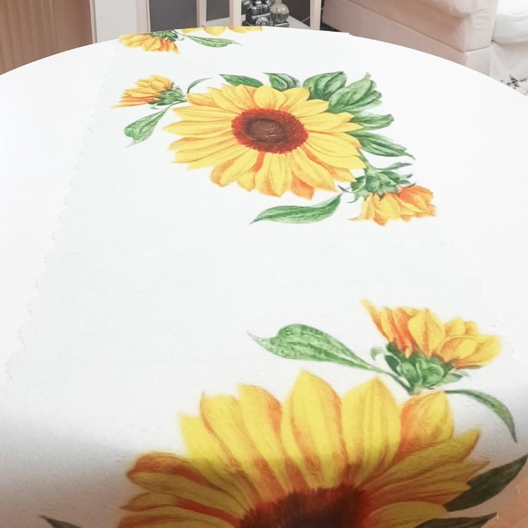 Yaz Desenli Dekoratif Runner Örtü 40x140cm