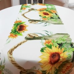 Yaz Desenli Dekoratif Runner Örtü 40x140cm