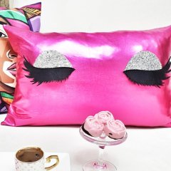 Lame Kumaş Kirpik Kırlent Kılıfı 35x55cm