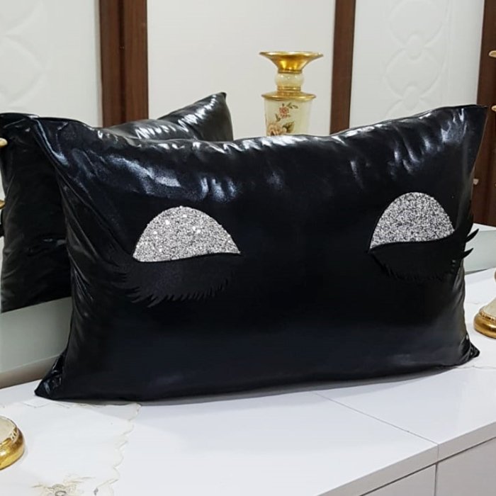 Lame Kumaş Kirpik Kırlent Kılıfı 35x55cm
