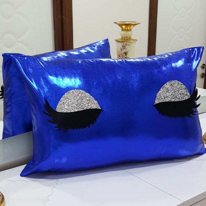 Lame Kumaş Kirpik Kırlent Kılıfı 35x55cm