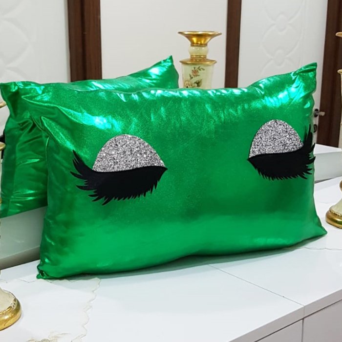 Lame Kumaş Kirpik Kırlent Kılıfı 35x55cm