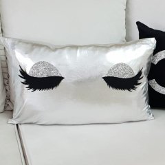 Lame Kumaş Kirpik Kırlent Kılıfı 35x55cm