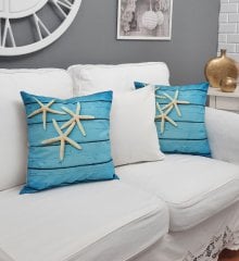 Marin Desen Kırlent Kılıfı 3 lü Kombin Set
