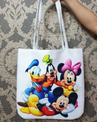 Disney Baskılı Kumaş Heybe Çanta