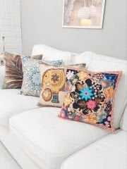 İlkbahar Yaz Temalı Kırlent Kılıfı 4'lü Set