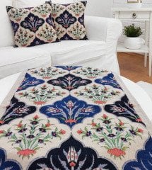 Goblen Dokuma Kırlent Kılıfı ve Runner 2+1 Set