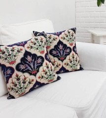 Goblen Dokuma Kırlent Kılıfı 2 li Kombin Set