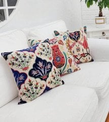 Goblen Dokuma Kırlent Kılıfı 3lü Karışık Kombin Set
