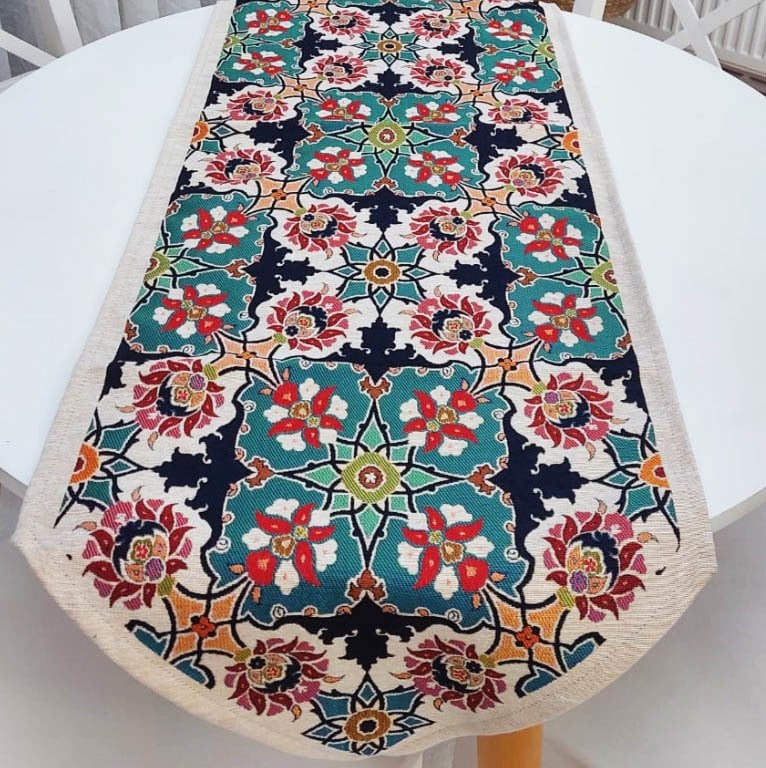 Goblen Dokuma Kumaş Dekoratif Runner 40x140cm