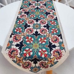 Goblen Dokuma Kumaş Dekoratif Runner 40x140cm