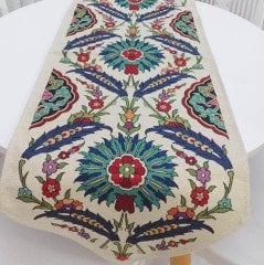 Goblen Dokuma Kumaş Dekoratif Runner 40x140cm