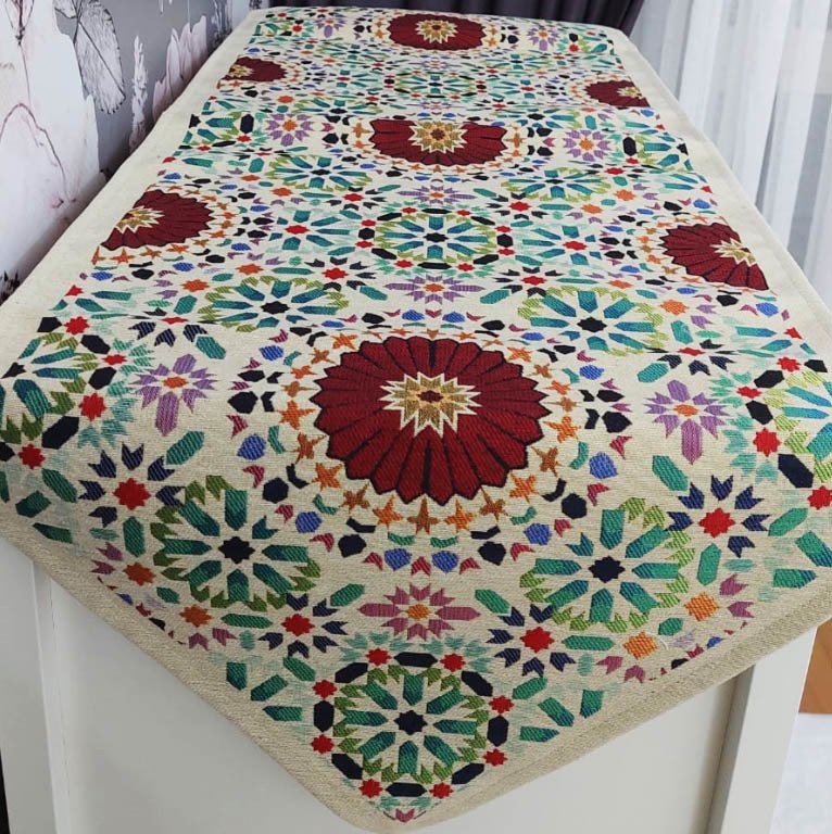 Goblen Dokuma Kumaş Dekoratif Runner 40x140cm