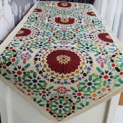 Goblen Dokuma Kumaş Dekoratif Runner 40x140cm