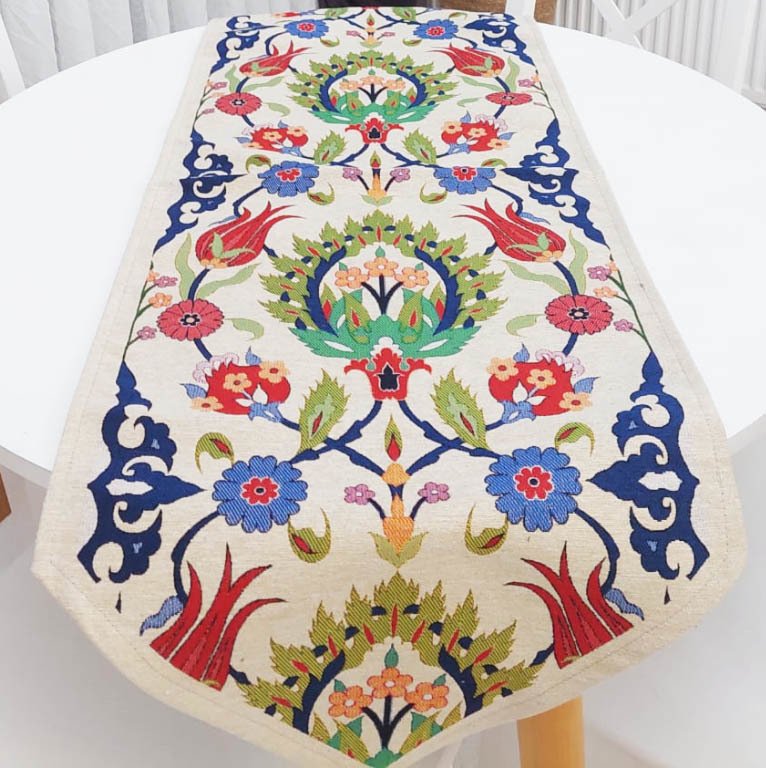 Goblen Dokuma Kumaş Dekoratif Runner 40x140cm