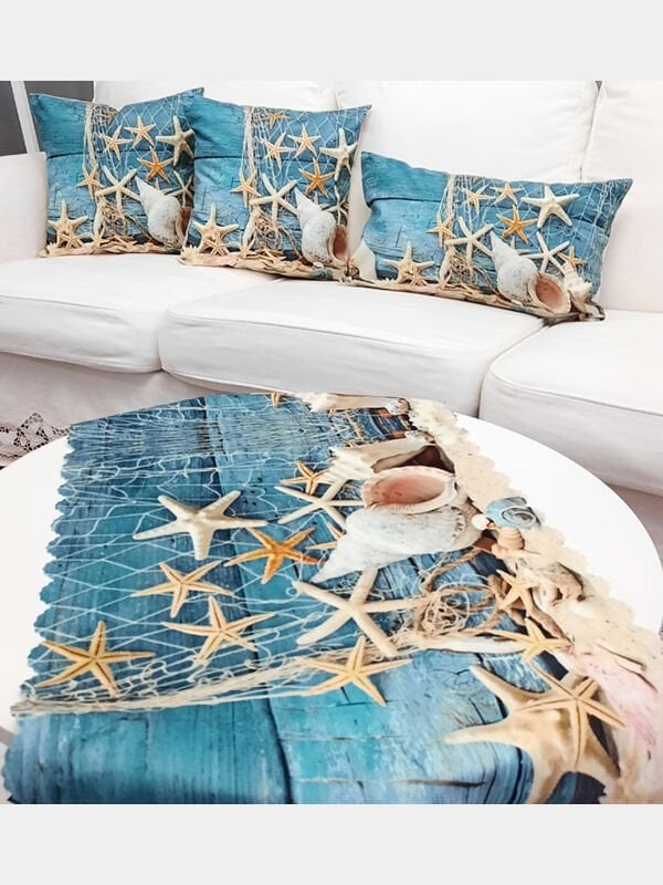 Marin Desen Seçenekli Kombin 35x55cm Kırlent Kılıfı