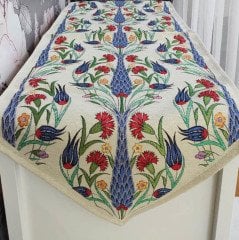 Goblen Dokuma Kumaş Dekoratif Runner 40x140cm