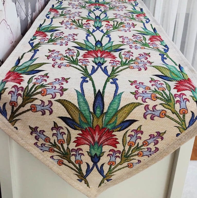 Goblen Dokuma Kumaş Dekoratif Runner 40x140cm