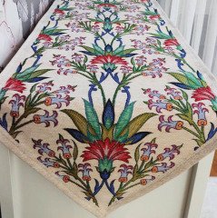Goblen Dokuma Kumaş Dekoratif Runner 40x140cm