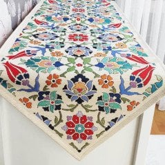 Goblen Dokuma Kumaş Dekoratif Runner 40x140cm