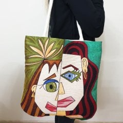 Picasso Goblen Dokuma Kumaş Heybe Çanta
