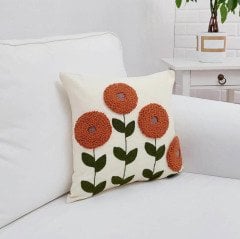 Punch El İşçiliği Kırlent Kılıfı 43x43cm