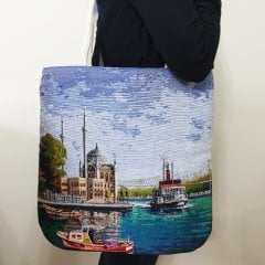Ortaköy Goblen Dokuma Kumaş Heybe Çanta