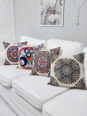 Goblen Dokuma Kırlent Kılıfı 4'lü Karışık Kombin Set