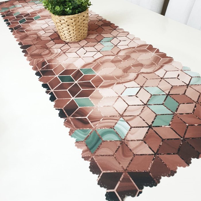 Trendy Küp Model Dekoratif Runner 40x140cm
