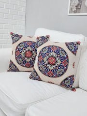 Goblen Dokuma Kırlent Kılıfı 2'li Karışık Kombin Set