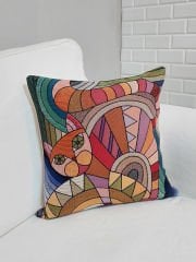 Goblen Dokuma Kırlent Kılıfı 43x43cm
