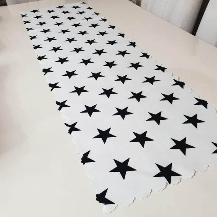 Trendy Yıldız Model Dekoratif Runner 40x140cm