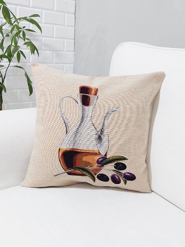 Goblen Dokuma Kırlent Kılıfı 43x43cm
