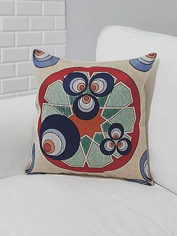 Goblen Dokuma Kırlent Kılıfı 43x43cm
