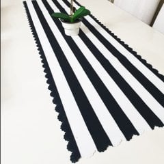 Trendy Renkli Şerit Model Dekoratif Runner 40x140cm