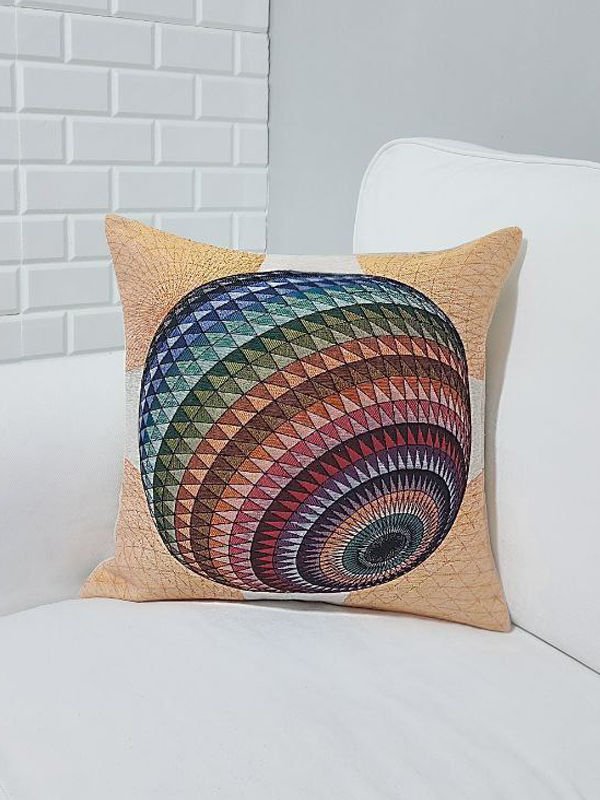 Goblen Dokuma Kırlent Kılıfı 43x43cm