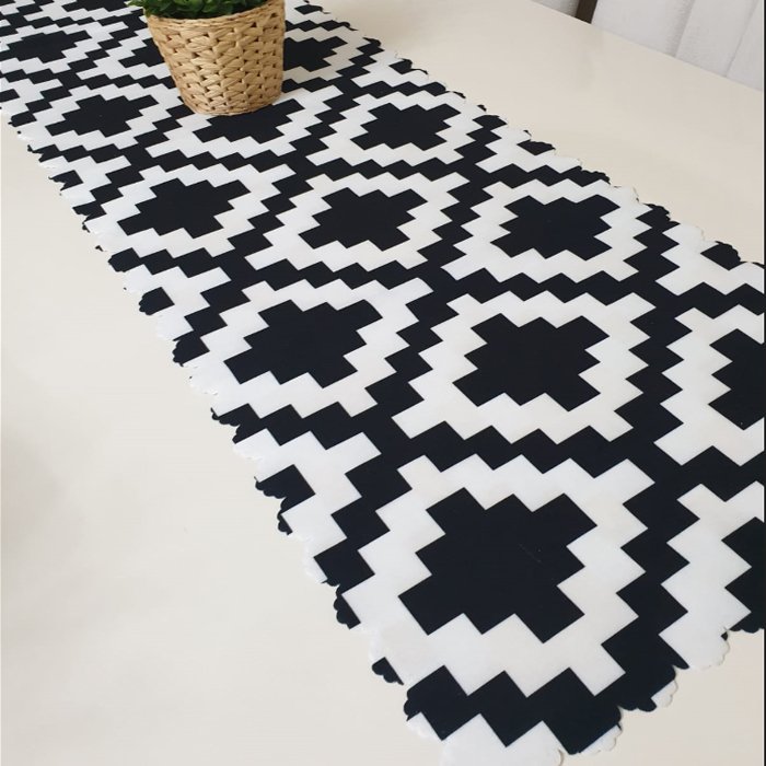 Trendy Karo Model Dekoratif Runner 40x140cm