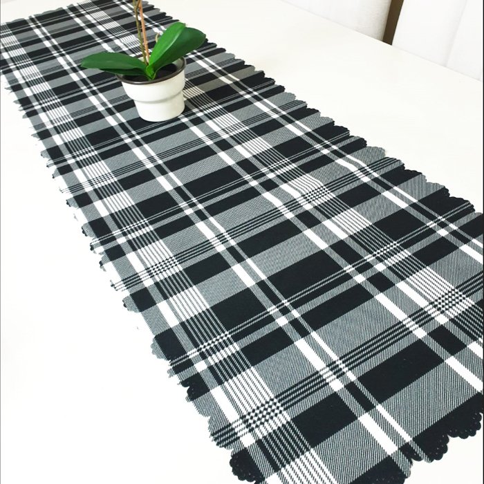 Trendy Ekose Model Dekoratif Runner 40x140cm