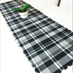 Trendy Ekose Model Dekoratif Runner 40x140cm