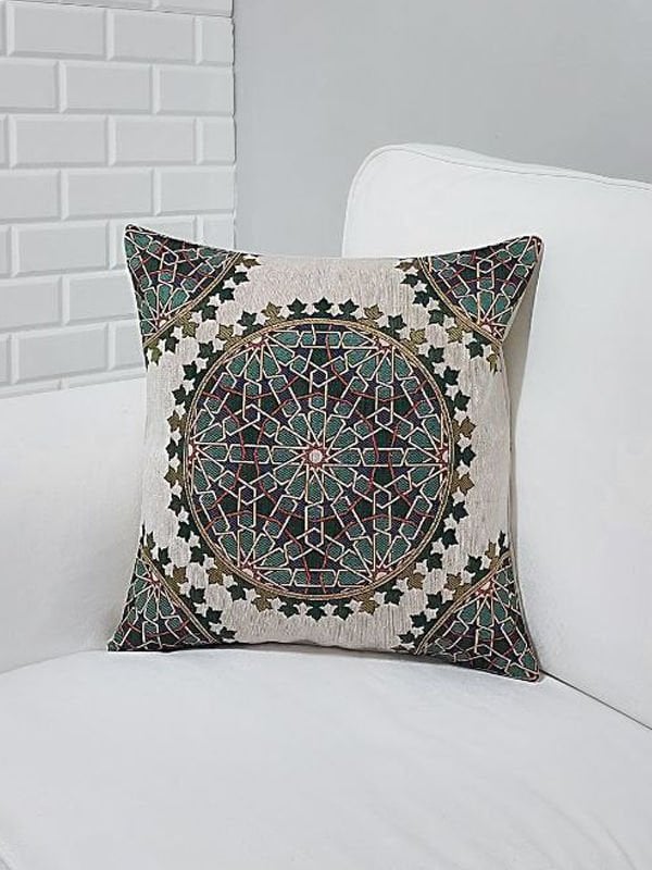 Goblen Dokuma Kırlent Kılıfı 43x43cm